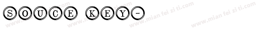 souce key字体转换